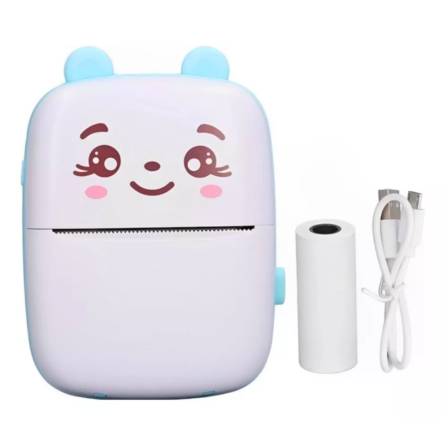 Mini impresora térmica portátil Modunm diseño gato color azul