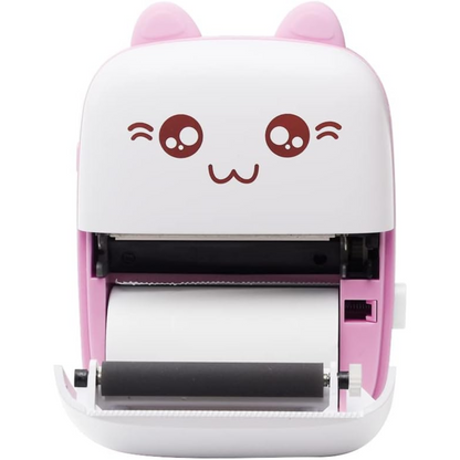 Mini impresora térmica portátil Modunm diseño gato color rosado